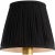 Visual Comfort Signature 6" Pleated Black Linen Shade For Sale