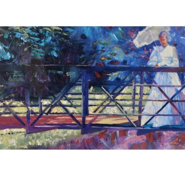 Claude Monet Water Lilies and Charles Mundy Framed Impressionist Prints - Set of 2 For Sale - Image 11 of 17