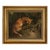 Fox on the Lurk Framed 8x10" Oil Painting Print on Canvas For Sale