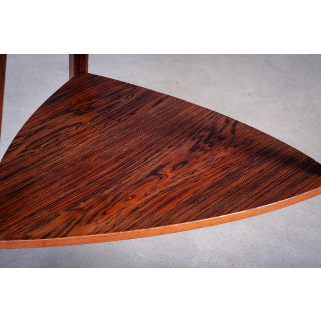 Rosewood Side Tables by Holger George Jensen for Kubus, 1960s, Set of 2 For Sale - Image 10 of 12