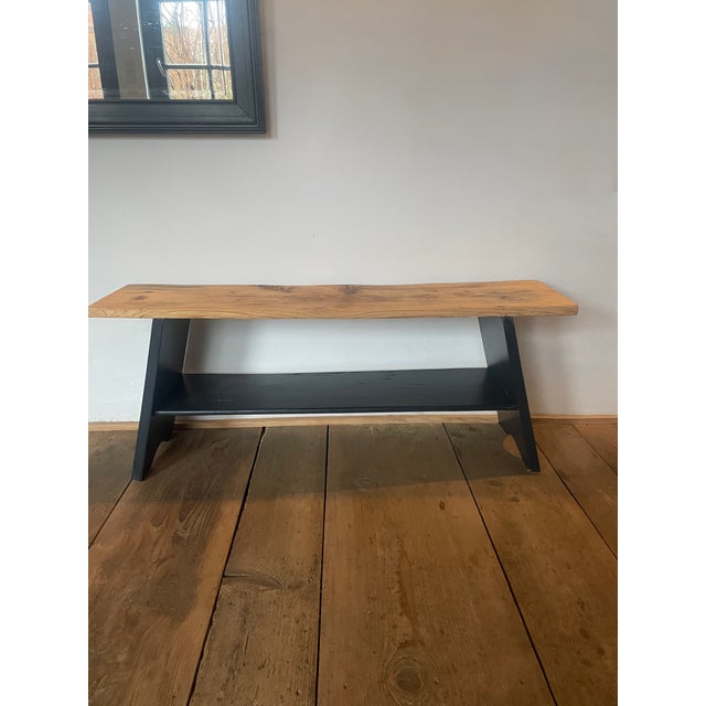 Antique Fir Bench, 1890s For Sale - Image 9 of 12