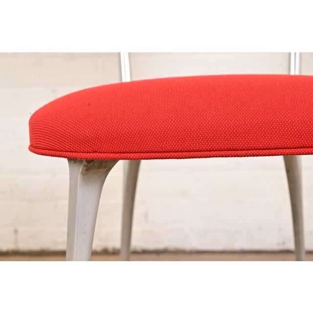 Red Shelby Williams Mid-Century Modern Aluminum "Gazelle" Chairs, Pair For Sale - Image 8 of 12