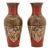 Japanese Cloisonne Enamel Meiji Translucent Red Dragon Vases, Honda School For Sale
