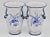 Vintage Italian Blue and White Ceramic Flower Vases - a Pair For Sale In Tulsa - Image 6 of 9