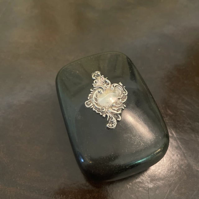 Antique Victorian celluloid dresser box, perhaps originally intended dressing accoutrements, could now be used for various...