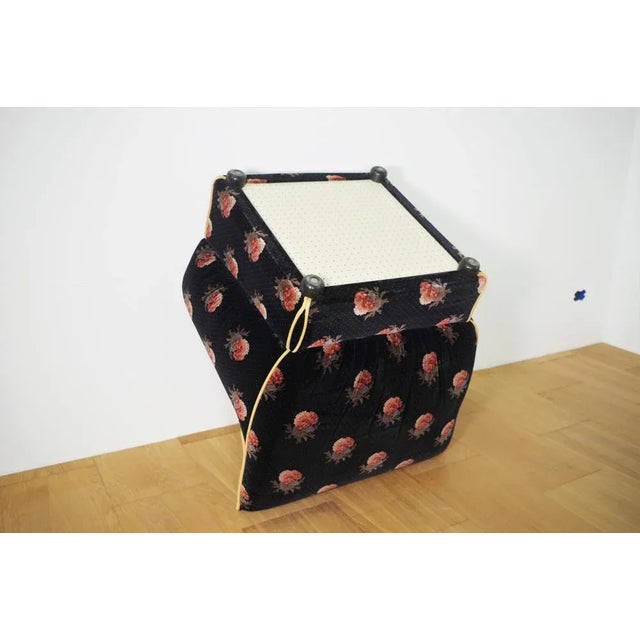 Flower Chenille Sofa Set, 1970s, Set of 3 For Sale - Image 12 of 17