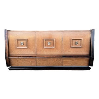 James Mont Style 9 Drawer Dresser Mid Century Modern For Sale