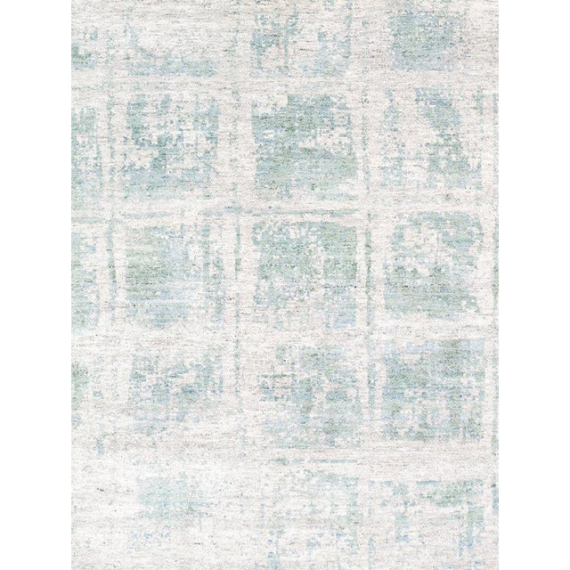 Modern Pasargad Home Modern Ivory Bamboo Silk Area Rug, 7'11'' X 10' 2'' For Sale - Image 3 of 6
