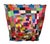 1970s Boho Patchwork Blanket Graphic Prints Quilt Vintage Handmade Square 57” X 57” For Sale - Image 12 of 12