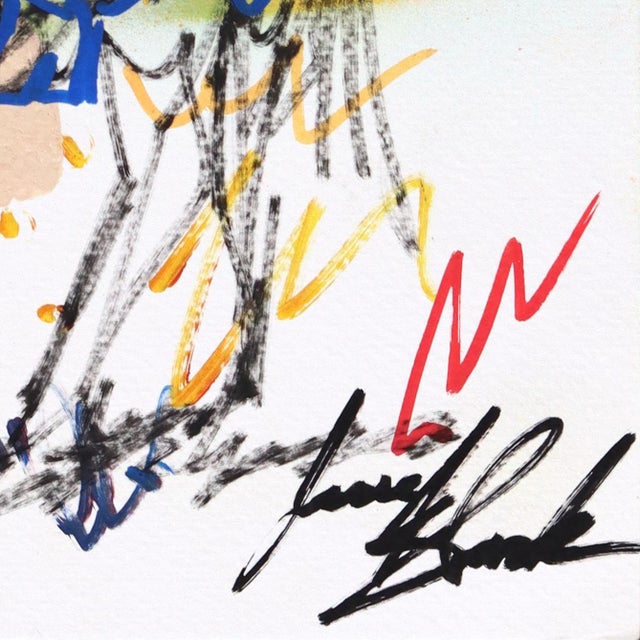 Desert Signal - Original Contemporary Cowboy and Horse Acrylic Painting on Paper For Sale In Los Angeles - Image 6 of 6