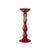 Enhance your home with the timeless charm of this Rustic Red Candle Holder Set. Featuring three candle stands in varying...
