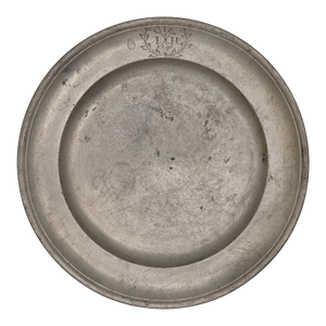 Alms Dish, Pewter, 1796 Germany