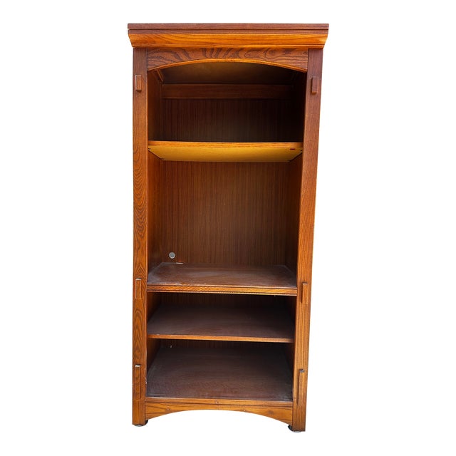 Late 20th Century Hardwood Bookshelf For Sale