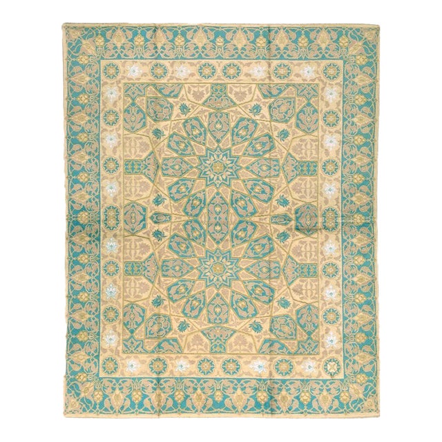 Galerie Shabab Collection Early 20th Century Indian Cotton Agra Accent Carpet For Sale