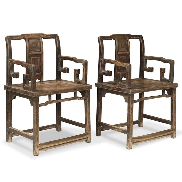 Set of Walnut Southern Official Chairs For Sale - Image 3 of 8