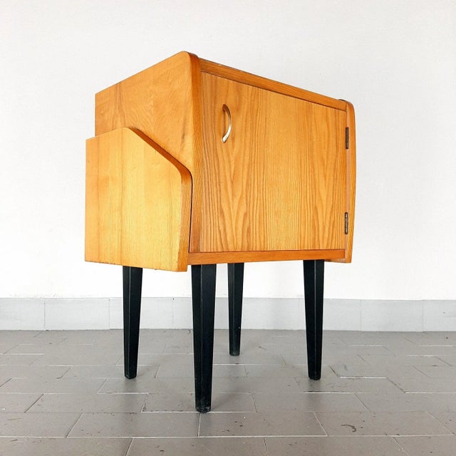 1970s Mid-Century Polish Nightstand, 1970s For Sale - Image 5 of 11