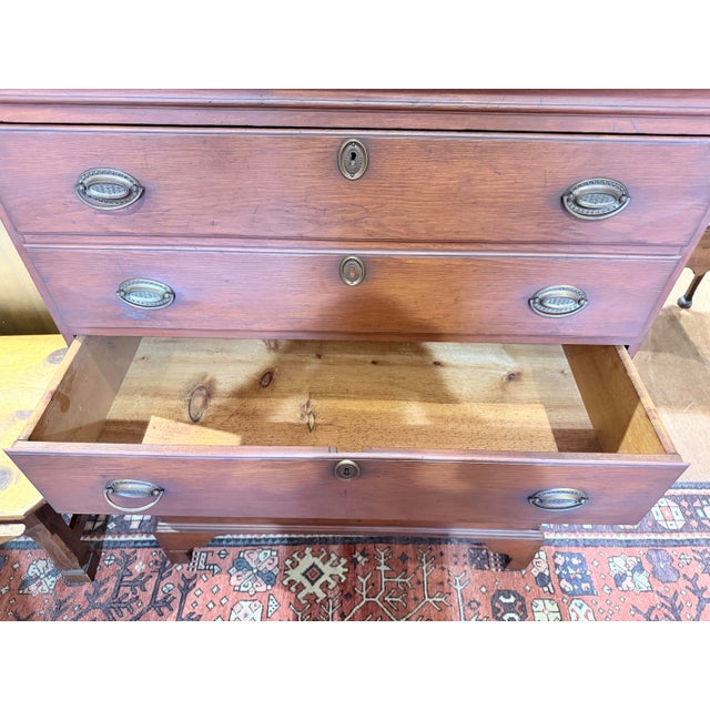 Brown 18th Century American Chippendale Mahogany Tall Chest For Sale - Image 8 of 12