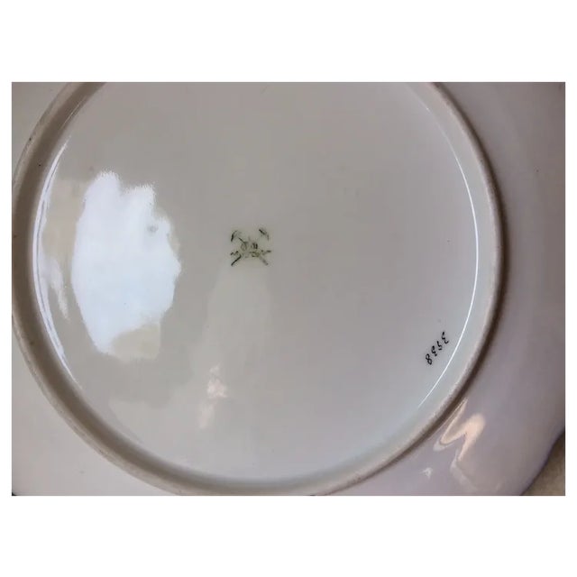 Antique Armorial Plate With Heraldry, Coat of Arms, Hand Painted, Gilt Gold For Sale - Image 6 of 6