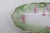 Bavaria Germany Porcelain Floral Pink Roses Serving Tray Dish With Handles For Sale - Image 4 of 13