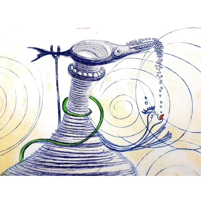 Large Flask Etching by Salvador Dali, 1967 For Sale - Image 4 of 8