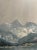 Traditional Vintage Oil Painting: Mountain Lake Scene in Gilded Frame For Sale - Image 3 of 8