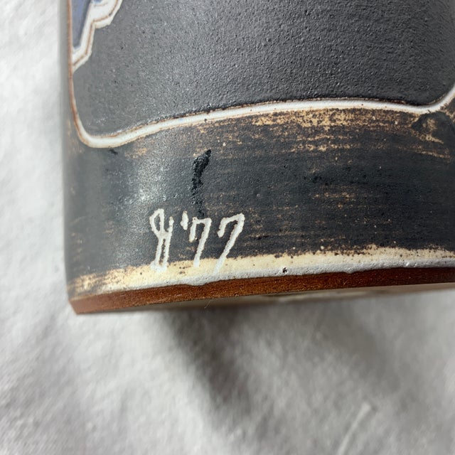 1970s Vintage Studio Art Pottery Circa 1977 For Sale - Image 5 of 5