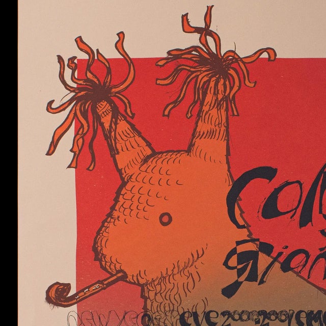 2000 - 2009 2000 New Year's Eve Abstract Poster, Signed by Artist For Sale - Image 5 of 8