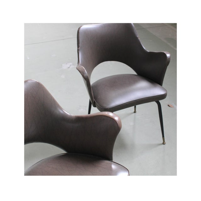 Dove Grey Armchairs, 1960s, Set of 2 For Sale - Image 4 of 11