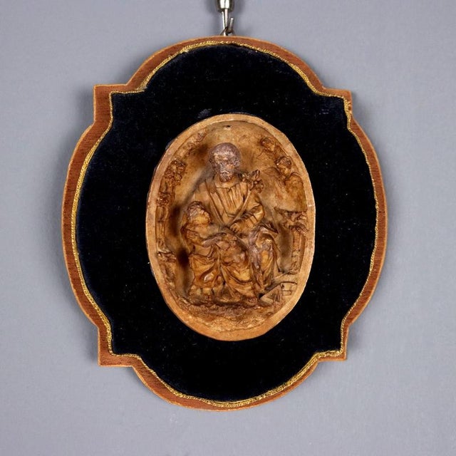 Patinated Plaster Bas-Reliefs, Set of 2 For Sale - Image 4 of 8