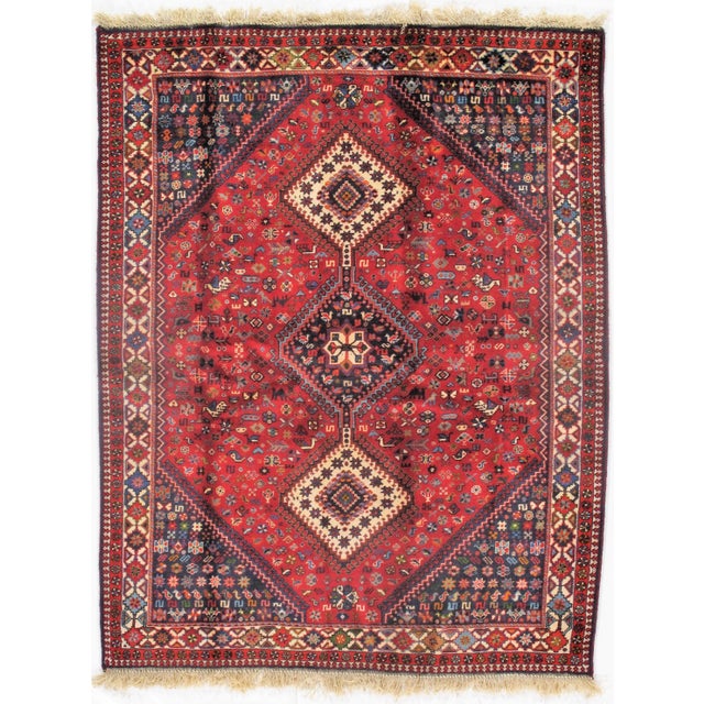 2020s 2020s Persian Yalameh Tribal Design Rug For Sale - Image 5 of 5