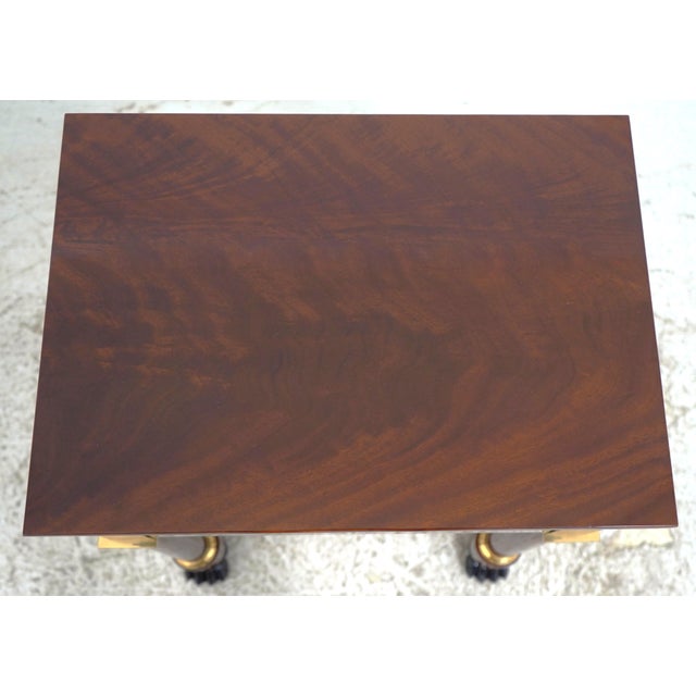 Wood Kindel Neoclassical Mahogany Winterthur End Table For Sale - Image 7 of 18