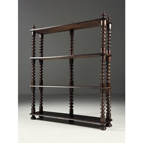 French Bobbin Bookcase, 1900s For Sale - Image 4 of 16