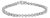 14K White Gold Round-Cut 2.00 cttw Diamond Link Bracelet (H-I Color, I1-I2 Clarity) For Sale