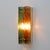 Metal Modern Amber and Green Murano Glass and Brass Sconces, 2000s, Set of 2 For Sale - Image 7 of 12