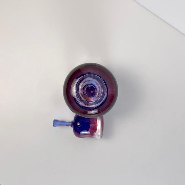 1980s Purple and Fuchsia Sommerso Murano Glass Decanter, 1980s For Sale - Image 5 of 11