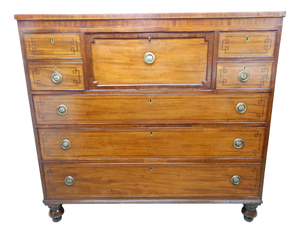 Regency Mahogany Secretaire Chest of Drawers