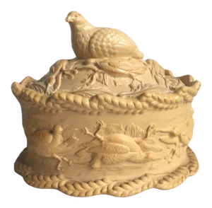 19th Century English Caneware Game Pie, Circa 1830