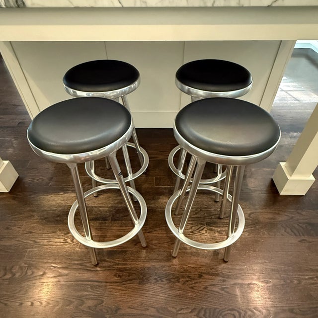 Set of 4 DWR Indecasa Stools | Chairish