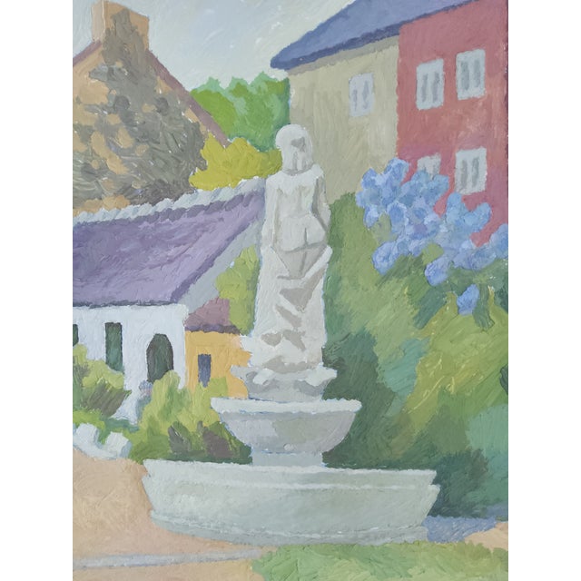 Modernist Swedish Landscape Painting by Arne Granhall 1983 For Sale - Image 9 of 18