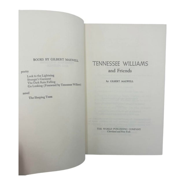 Mid-Century Modern Tennessee Williams and Friends: An Informal Biography by Gilbert Maxwell For Sale - Image 3 of 13