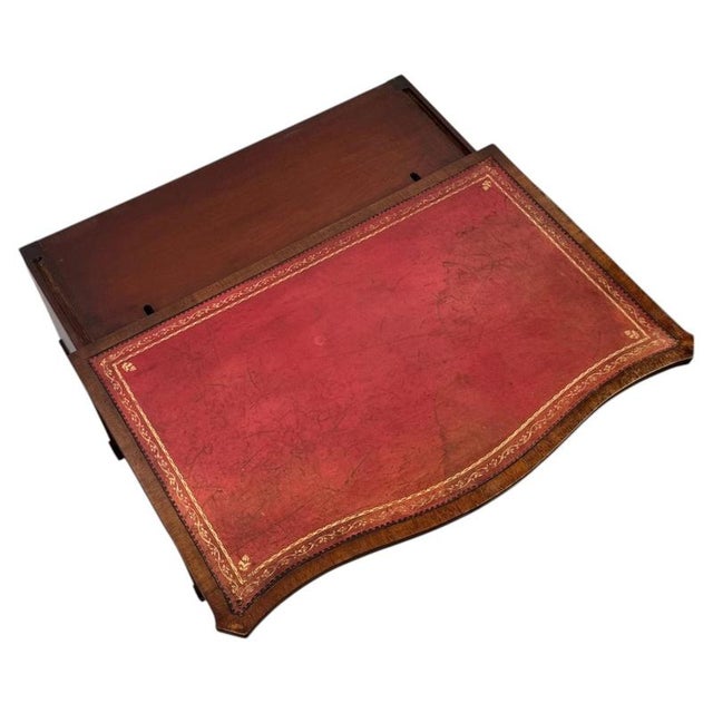 Antique Early 20th Century English Mahogany Side Table For Sale - Image 4 of 13