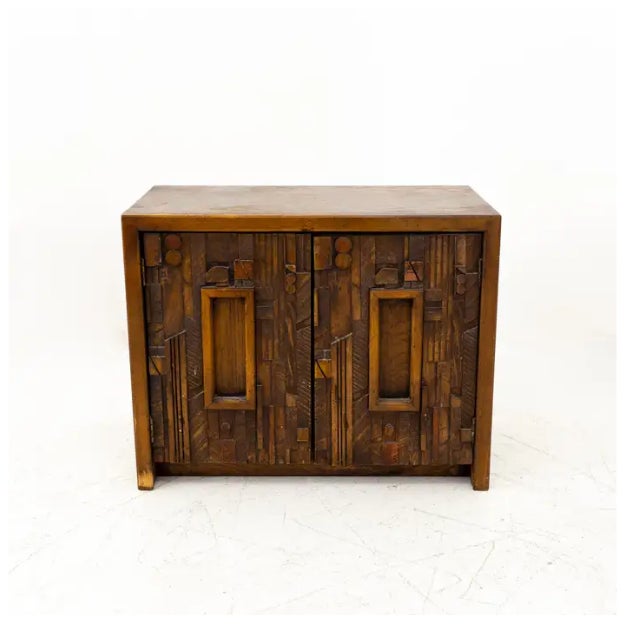 Paul Evans Style Lane Pueblo Mid Century Brutalist Nightstands, Pair For Sale In Miami - Image 6 of 17