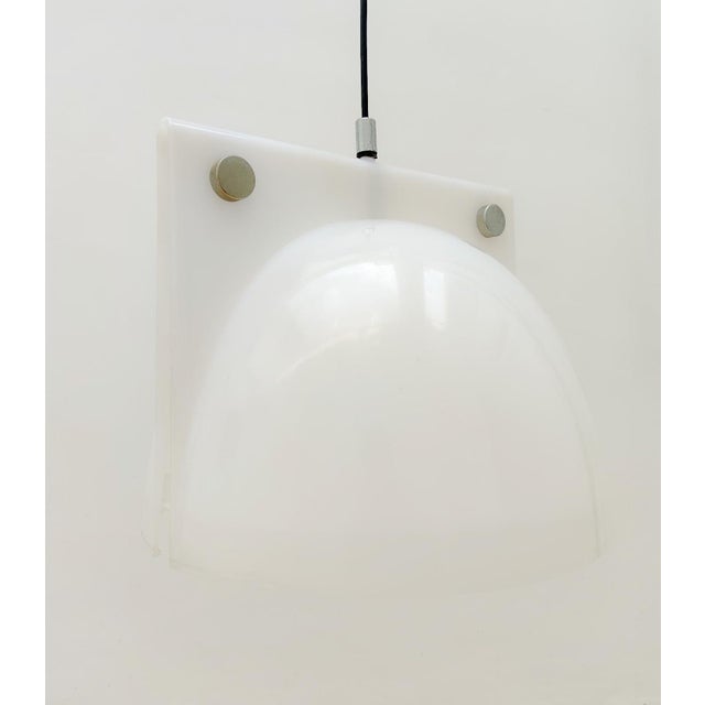 Space Age White Orione Pendant by Lampa Brazzoli for Guzzini, 1970s For Sale - Image 6 of 15