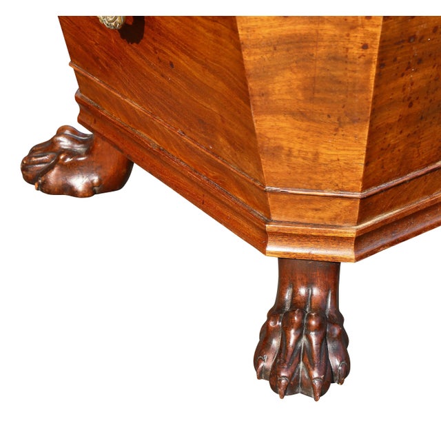 Brown Regency Mahogany Cellarette For Sale - Image 8 of 13