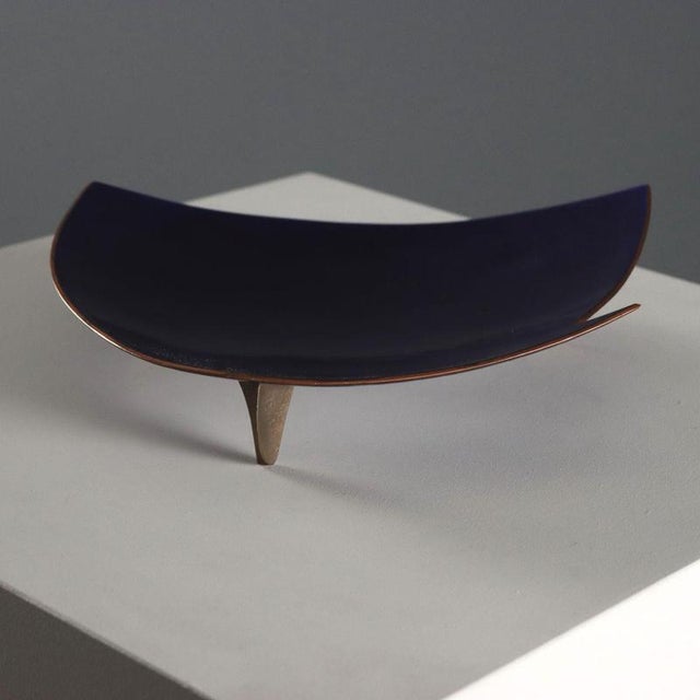Enamelled Copper Centerpiece attributed to Studio Del Campo For Sale - Image 4 of 10