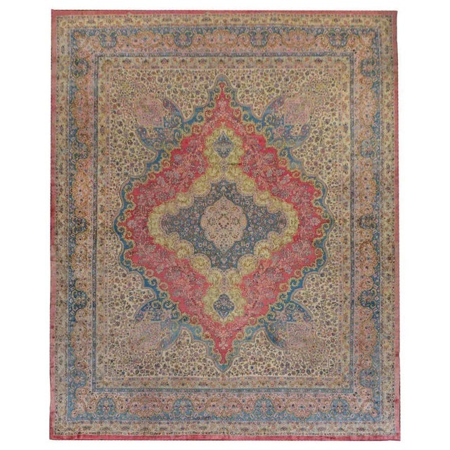Early 20th Century Kirman Rug For Sale - Image 11 of 11