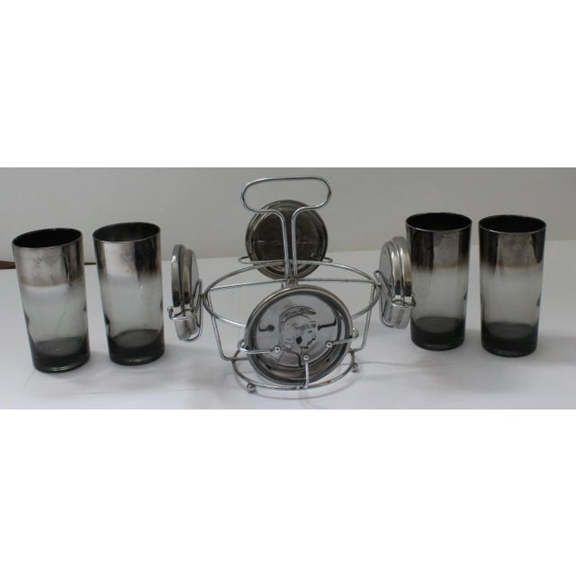 Highball Glass Set Caddy Trojan Warrior For Sale - Image 4 of 13