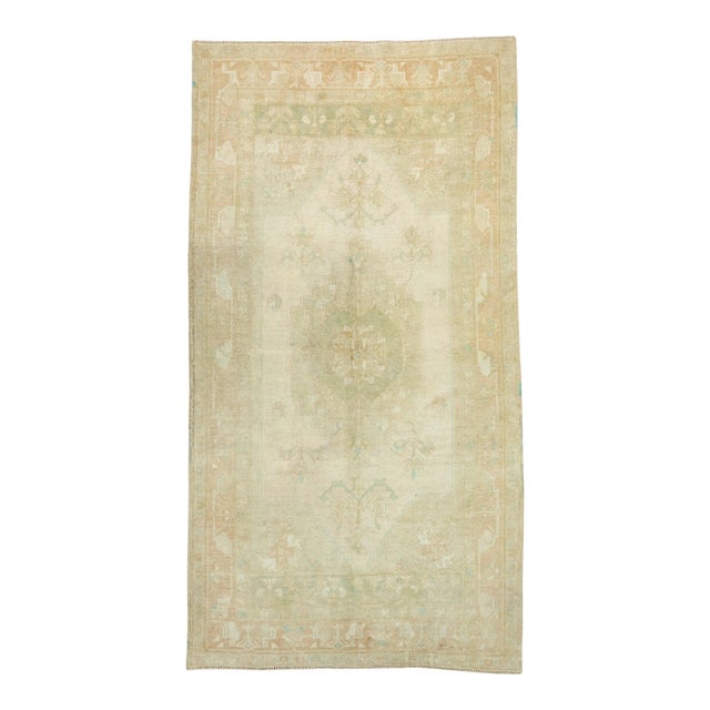 Turkish Vintage Rug 4'6" x 8'4" #20804 For Sale