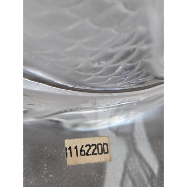 Lalique Crystal Double Fish Sculpture For Sale In Phoenix - Image 6 of 11