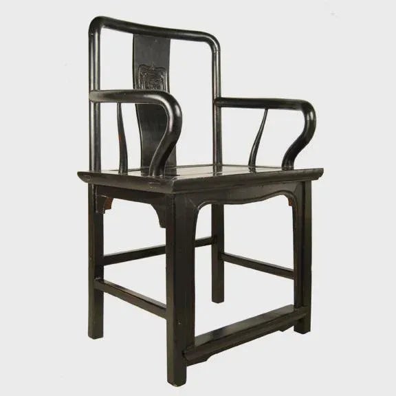 With its strong lines and upright stature, this imposing piece of furniture was the chair of choice for a 19th-century...